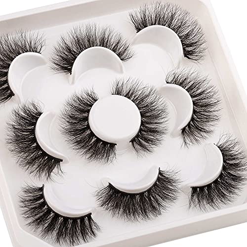 JIMIRE Mink Fluffy Volume 3D Wispy Long Fake Eyelashes 14 Pairs Pack - Image 10