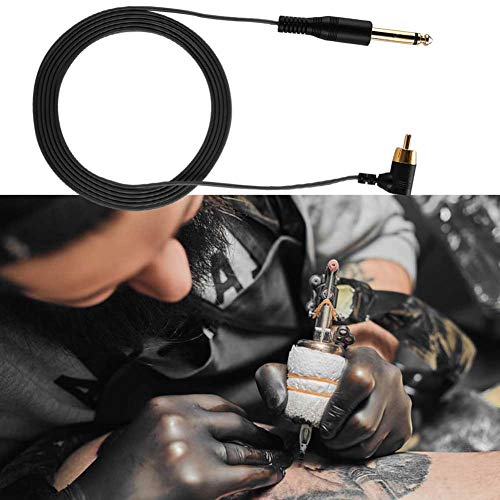 Tattoo Clip Cord RCA Cable Line Connector for Rotary Cartridge Machines (Black) - Image 4