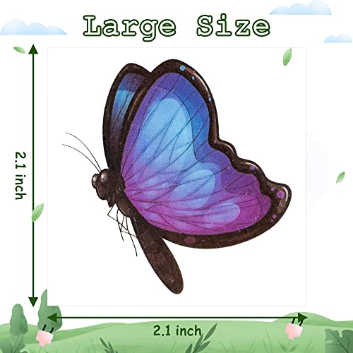 Insect Temporary Tattoo for Kids 2 Inch Bug Nature Non-Toxic Tats - Image 2