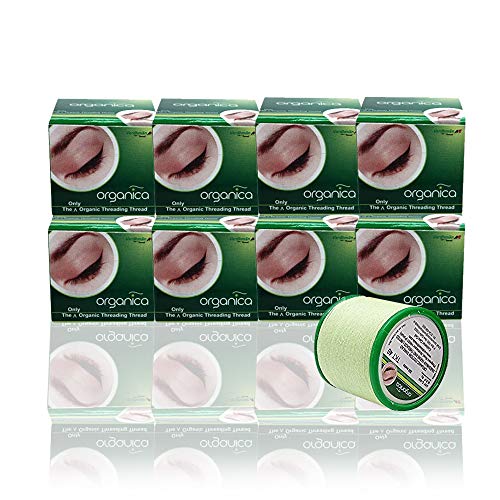 Organica Eyebrow Threading Cotton Threads Facial Hair Removal 300m - Box of 8 Spools - Image 2