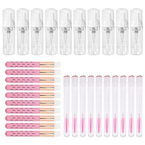 30Pcs Nose brushes Set, Lash Shampoo Brushes, 10 Eyelash Extensions Mascara Brushes