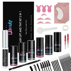 Libeauty Lash Lift and Tint Kit, Professional Eyelash Perm, Black Dye