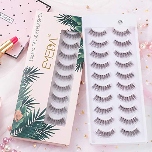 EMEDA 10 Pairs 3D False Eyelashes Natural Look Lightweight Reusable - Image 59