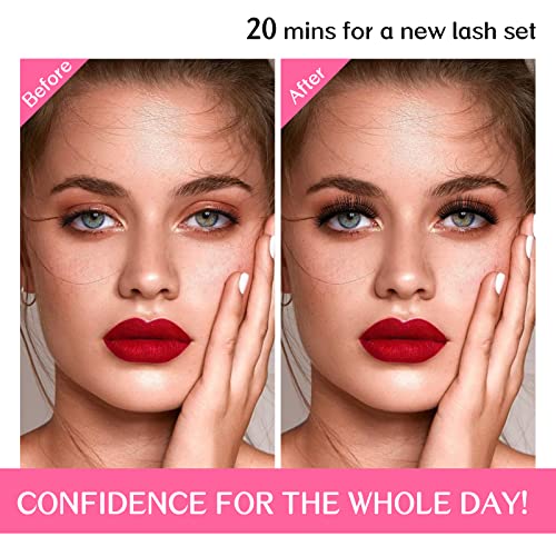 Lash Extension Kit 280Pcs Individual Lashes with Various Styles for DIY - Image 38