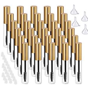 "30Pcs 10ML Empty Mascara Tube and Wand, Rubber Inserts, Travel Accessory"