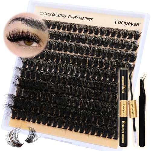 Fluffy Eyelash Extension Kit Volume Lash Clusters 10-18mm 100D DIY Lash Extension Kit - Image 15