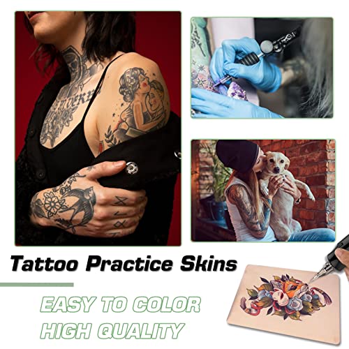 Rayyl 3mm Tattoo Skin Practice - 10Pcs Silicone Double Sides 7.4x5.6" for Beginner & Experienced Artist - Image 7