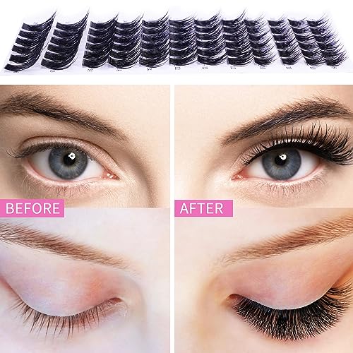 Lash Bond and Seal for Eyelash Extensions, 72pcs Lash Clusters Tweezer Waterproof Long-Lasting DIY - Image 7