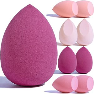 LIDENKORS Makeup Sponge, 8 PCS Beauty Blender, Beauty Sponge for Liquid and Cream Foundation
