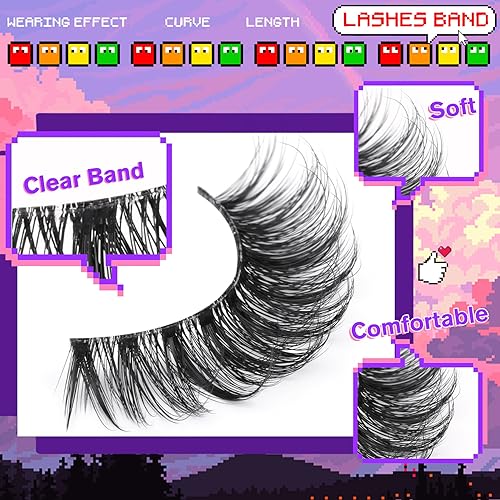 Fluffy Mink Eyelashes 8D 20mm C Curl Pack 10 Pairs Wispy Full Reusable - Image 14