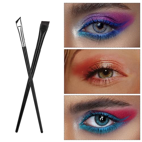 Multifunctional 5pcs Eyeliner Brushes, Fine Point Thin Eye Makeup Set for Women - Black - Image 3