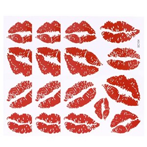 Trendy Lips Stickers 6pcs for Face Arm Neck