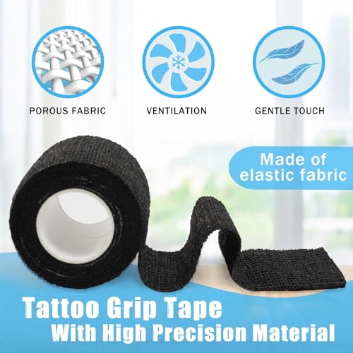 CINRA 200PCS Black Tattoo Pen Covers with 4PCS Grip Tape - Image 14
