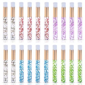 20 Pcs Lash Shampoo Brushes Eyelash Extension Cleanser Brush Nose Pore Deep Cleaning Brush Facial Cleansing Brushes