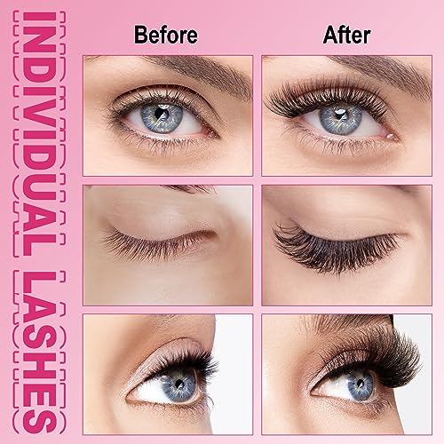 Lash Extension Kit 280Pcs Individual Lashes with Various Styles for DIY - Image 94