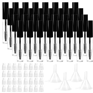Hedume 32 Pack 10ml Empty Mascara Tube with Eyelash Wand, BPA Free, Lightweight, Travel-Friendly