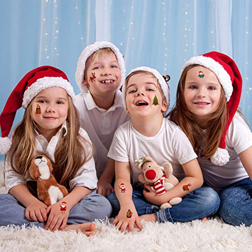 Christmas Temporary Tattoos Body Stickers Santas Xmas Tree Disposable Cartoon - Image 3