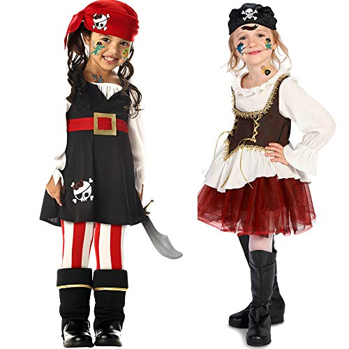 Pirate Temporary Tattoo (96Pcs) Neverland Pirates Cannon Powder Jake Captain Sticker for Kids Boys Girls - Image 3