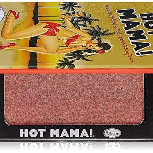 theBalm Hot Mama Shadow Blush-Highlighter, 0.25 Oz, Pink-Peach, Illuminating, Talc-Free
