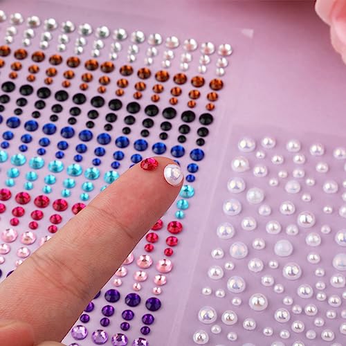 Face Gems Stick on Self-Adhesive Rhinestones Makeup Nail Decoration Party - Image 2