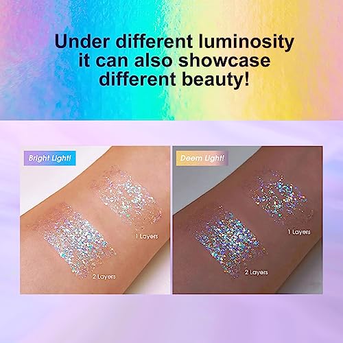 Mesmerizing Holographic Shine Body Glitter Gel 4# Blue - Image 3