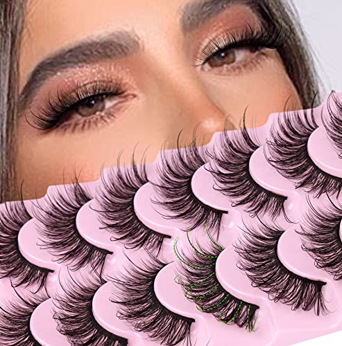 Manga Lashes Natural Looking False Eyelashes 14mm 10 Pairs Wispy Mink Eye Lashes - Image 6
