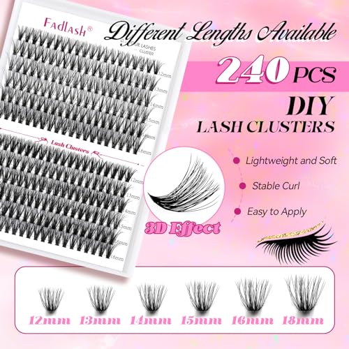 FADLASH Cluster Lash Glue Remover 5 ML for Cluster Individual Lashes - Image 85