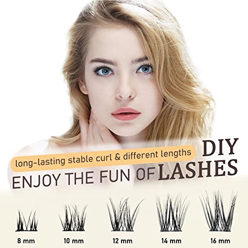 QUEWEL Lash Extension Kit, Clusters Bond & Seal, Applicator Tool, Glue Remover, Natural Look (FDD-H01-kit) - Image 113