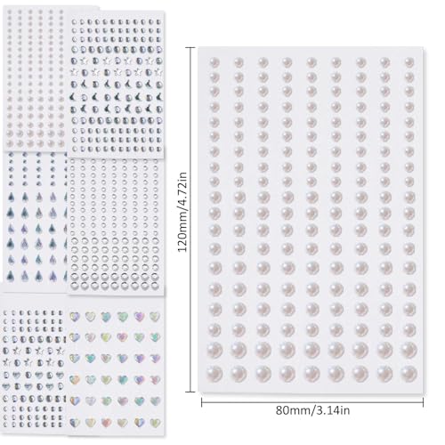 Face Gems Stickers Self-Adhesive Rhinestones DIY Craft for Festival Party - Image 4