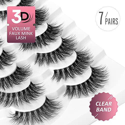 Natural Wispy 3D Volume Faux Mink False Eyelashes 16MM Cat Eye Lashes A14 - Image 2