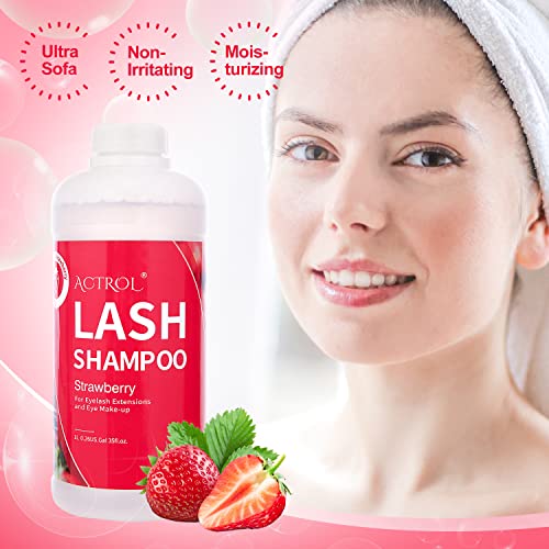 Eyelash Extension Cleanser 60ML Natural Lash Extension Shampoo Unscented Professional Eyelid Foaming Cleanser Paraben & Sulfate Free - Image 23