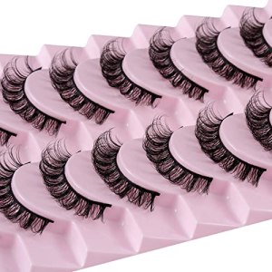 Russian Strip Lashes D DD Curl Fluffy Mink Eye Lashes 3D Mink 10 Pairs