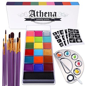 UCANBE Athena Face Body Paint Oil Makeup Set, 20 Colors FX Halloween Party Painting