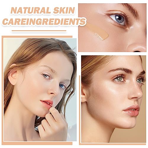CC Cream Foundation Full Coverage Cushion Foundation Velvet Matte Nude Soft Smooth Concealer Brighten Moisturizing Long Lasting BB Cream Makeup 02#Natural ZIZUCLE 1.00 g - Image 3