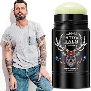 Tattoo Aftercare Butter Balm Organic Moisturizer - Enhances Color, Promotes Healing 2.6 oz