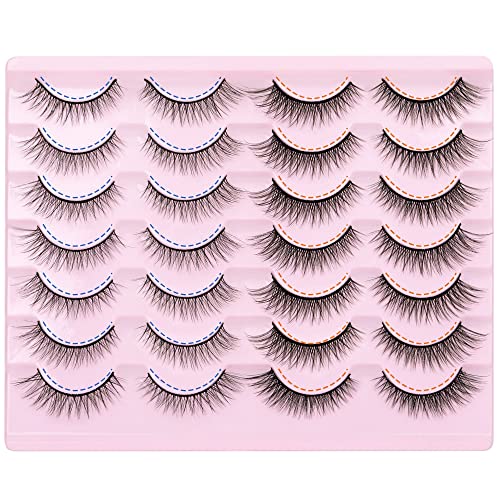Lashes Wispy False Eyelashes Natural Look 3D Mink Eye Lashes Pack (A10-14mm) 10 Pair - Image 17