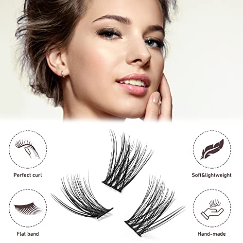 QUEWEL Lash Extension Kit, Clusters Bond & Seal, Applicator Tool, Glue Remover, Natural Look (FDD-H01-kit) - Image 82