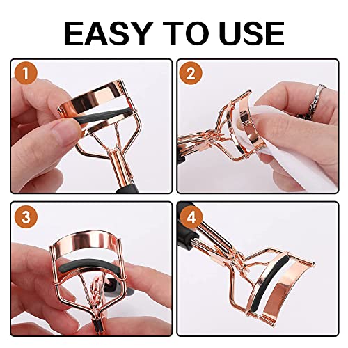 JIRFZUY 30 PCS Black Eyelash Curler Refills Pads Silicone Replacement - Image 4