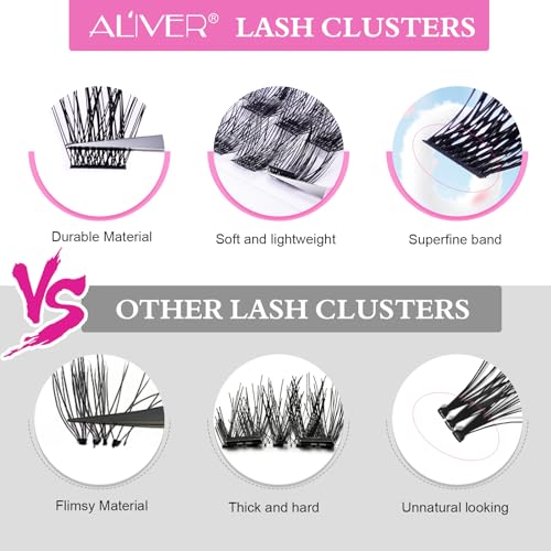 Lash Bond and Seal for Eyelash Extensions, 72pcs Lash Clusters Tweezer Waterproof Long-Lasting DIY - Image 5