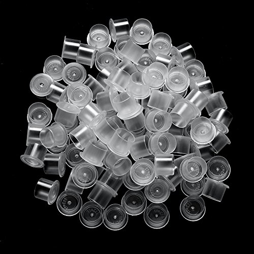 Tattoo Ink Caps-ATOMUS 100pcs Tattoo Ink Cups with Base, 16 Large Size - Image 2