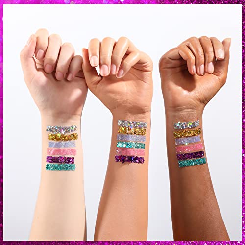 Morovan Purple Holographic Body Glitter 2oz/60g Festival Makeup - Image 3