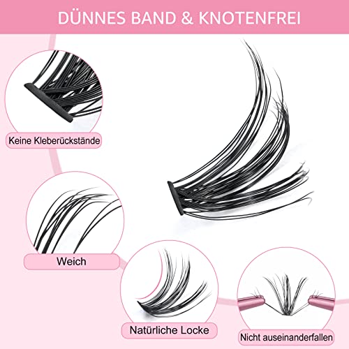 Lash Extension Kit 280Pcs Individual Lashes with Various Styles for DIY - Image 63