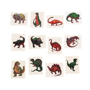 Prehistoric Fun Dino Tattoos - 72 per Unit