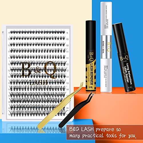 Lash Clusters 280 Pcs 40D-0.07D-9-15MIX B&Q LASH Individual Lashes C D Curl Eyelash Clusters Soft Volume - Image 32