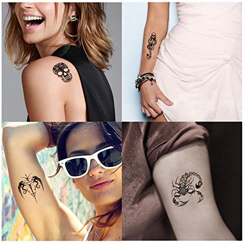 Post Malone Face Tattoo Set - 10 Sheets, Halloween Temporary Tattoos - Image 2