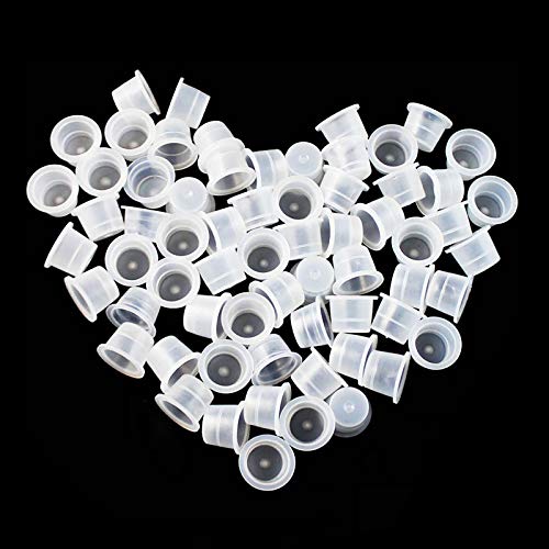 Wormhole Tattoo Ink Caps for Tattooing Mixed Tattoo Ink Cups Disposable Pigment Cups #9 Small #13 Medium #16 Large