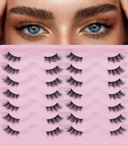 EMEDA 10 Pairs 3D False Eyelashes Natural Look Lightweight Reusable - Image 37
