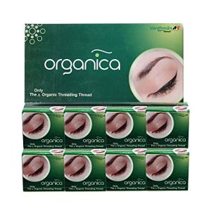 Organica Eyebrow Threading Cotton Threads Facial Hair Removal 300m - Box of 8 Spools