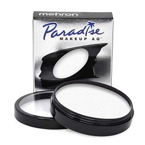 Mehron Makeup Paradise AQ Face & Body Paint (1.4 oz) (White) - Water Activated, Professional Grade, Cruelty-Free