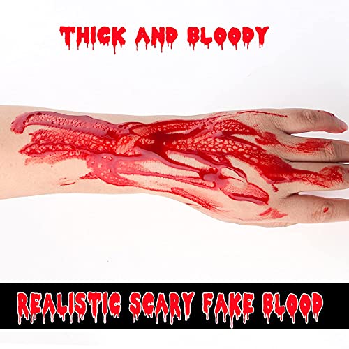 Bowitzki Fake Blood 30ml Costume Dress SFX Makeup Monster Zombie Vampires 1 oz Halloween Party - Image 3